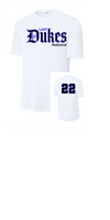 LADY DUKES NATIONAL WHITE COTTON TEE SHORT SLEEVE OPTIONAL NUMBER AND NAME