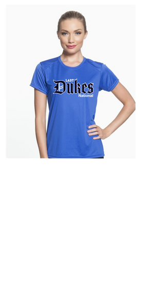 LADY DUKES NATIONAL ROYAL   UNISEX  DRIFIT TEE SHORT SLEEVE