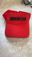 MIDDLEBURG BRONCOS RED UNISEX VISOR LEATHERETTE PATCH