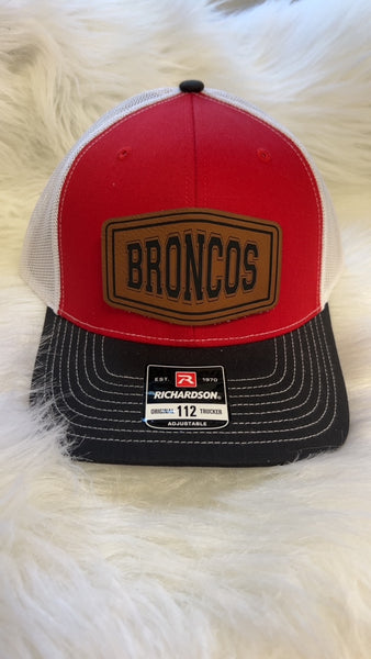 MIDDLEBURG BRONCO RICHARDSON SNAP BACK HAT LEATHER PATCH
