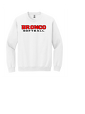 MIDDLEBURG BRONCO SOFTBALL WHITE or BLACK UNISEX HOODIE,TEE,DRIFIT, CREWNECK