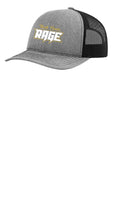 NORTH FLORIDA RAGE TRUCKER HAT HEATHER GREY AND BLACK