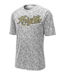 OAKLEAK KNIGHTS BASEBALL DIGI CAMO DRIFIT TEE UNISEX SHORT SLEEVE WHITE AND GREY