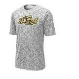 OAKLEAK KNIGHTS BASEBALL DIGI CAMO DRIFIT TEE UNISEX SHORT SLEEVE WHITE AND GREY