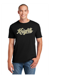 OAKLEAK KNIGHTS BASEBALL BLACK  DIGI CAMO DRIFIT TEE UNISEX SHORT SLEEVE WHITE AND GREY