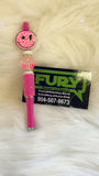 SMILEY FACE JEWELED CUSTOM PEN