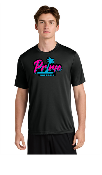 Prime softball  ADULT unisex drifit tee short sleeve 100% polyester