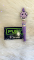 SMILEY FACE JEWELED CUSTOM PEN