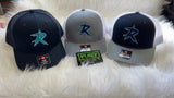 Renegades "R" Richardson snap back trucker hats embroidered