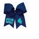 RENEGADES HAIR BOWS WITH PLAYER NUMBER AND LOGO