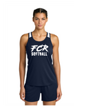 RENEGADES LADIES NAVY WHITE  TRACK TANK SPORT TEK RAcerback