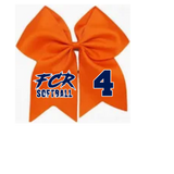 RENEGADES HAIR BOWS WITH PLAYER NUMBER AND LOGO