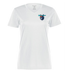 Renegades Ladies v neck drifit tee short sleeve pocket logo