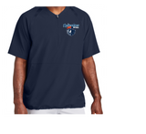 Renegades Cage Jacket 1/2 zip embroidered wolf head logo short sleeve