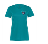 Renegades Ladies v neck drifit tee short sleeve pocket logo