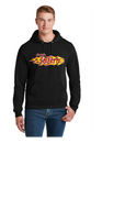 SANTA FE INFERNO BLACK UNISEX HOODIE  50/50