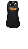 SANTA FE INFERNO Luxe ladies loose fit cross back tank top red or black