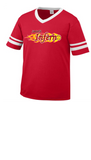 SANTA FE INFERNO UNISEX STRIPE JERSEY TEE SHORT SLEEVE POLY/COTTON