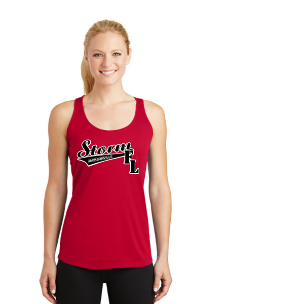 STORM JACKSONVILLE LADIES DRIFIT RACRBACK TANK TOP