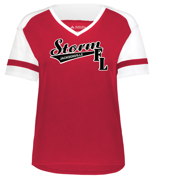 STORM JACKSONVILLE LADIES FAN TEE TRIBLEND SHORT SLEEVE