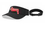 STORM JAX COOLCORE EMBROIDERD VISOR RED AND WHITE