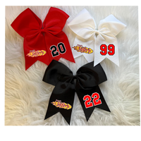 Santa Fe Inferno softball bows WITH PLAYER NUMBERS