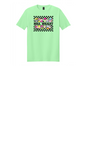 TEACHER FLOWERS PENCILS SOFTSTYLE COTTON TEE SHORT SLEEVE