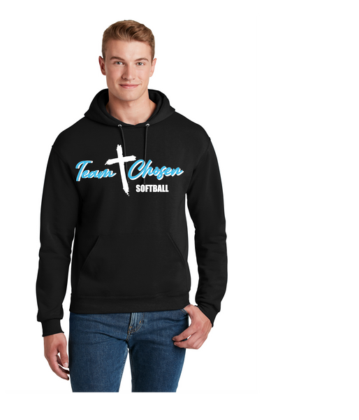 TEAM CHOSEN SOFTBALL  UNISEX HOODIE 50/50