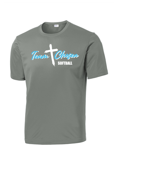 TEAM CHOSEN SOFTBALL UNISEX DRIFIT TEE SHORT SLEEVE