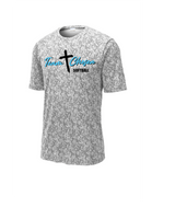 TEAM CHOSEN SOFTBALL DIGI CAMO WHITE GREY UNISEX DRIFIT SHORT SLEEVE