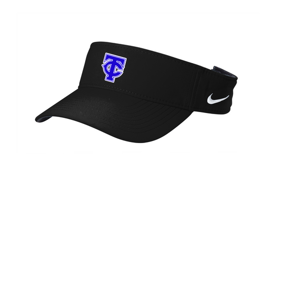 TRINITY SOFTBALL NIKE VISOR EMBROIDERED BLACK OR ROYAL