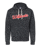 WILDCATS UNISEX LEOPARD TRIBLEND HOODIE 2 COLOR LOGO