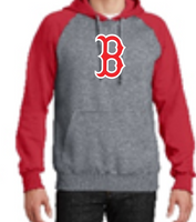 Bradford Tornado Baseball Raglan Hoodie 2 tone