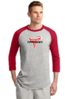 BRADFORD TORNADO 3/4 RAGLAN RED/GREY