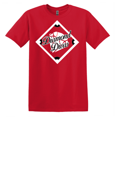 DIAMOND DIVAS DRI FIT UNISEX SHORT SLEEVE TEE WITH OR WITH OUT DIAMOND