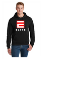 EILTE SOFTBALL TEAM HOODIE BLACK RED WHITE  50/50