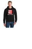 EILTE SOFTBALL TEAM HOODIE BLACK RED WHITE  50/50