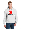 EILTE SOFTBALL TEAM HOODIE BLACK RED WHITE  50/50