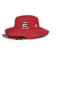 EITE SOFTBALL BOONIE HAT EMBROIDERED BLACK RED