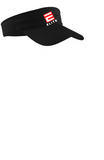 ELITE SOFTBALL COTTON TWILL VISOR WITH NUMBER