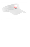 ELITE SOFTBALL COTTON TWILL VISOR WITH NUMBER