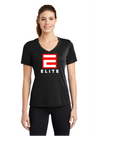 ELITE SOFTBALL LADIES VNECK DRI FIT TEE (LADIES FIT)