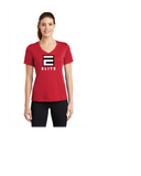 ELITE SOFTBALL LADIES VNECK DRI FIT TEE (LADIES FIT)