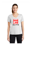 ELITE SOFTBALL LADIES VNECK DRI FIT TEE (LADIES FIT)