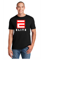 ELITE SOFTBALL UNISEX SHORT SLEEVE DRI FIT TEE BLACK RED WHITE