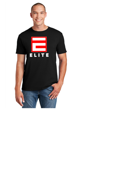 ELITE SOFTBALL UNISEX SHORT SLEEVE DRI FIT TEE BLACK RED WHITE