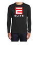 ELITE SOFTBALL UNISEX DRI FIT LONG SLEEVE BLACK RED WHITE