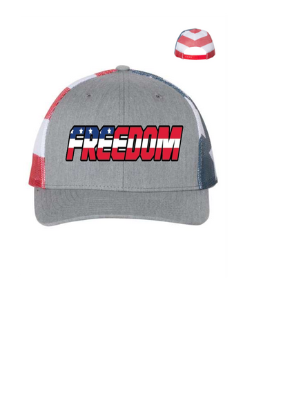 FREEDOM RICHARDSON EMBROIDERED HAT  TRUCKER SNAP BACK