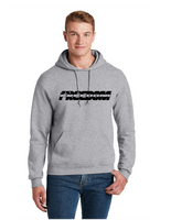 FREEDOM UNISEX SPORT GREY 50/50 HOODIE BLACK GREY FREEDOM DESIGN