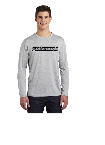 FREEDOM SILVER  ELECTRIC LONG SLEEVE DRIFIT TEE UNISEX